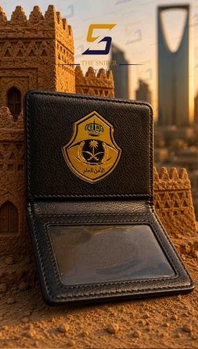 محفظة بطاقة عمل الامن العام وجهين