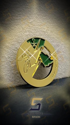 عاصفة الحزم حديد ذهبي دائري