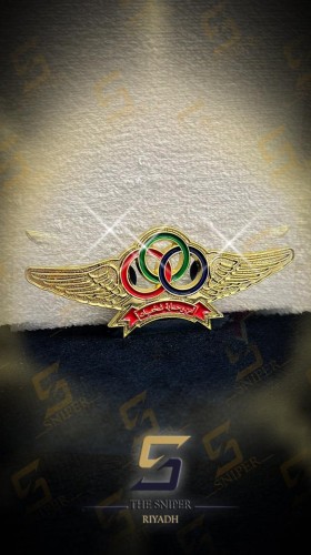 امن وحماية شخصيات حديد ذهبي مقاس 34x80 mm