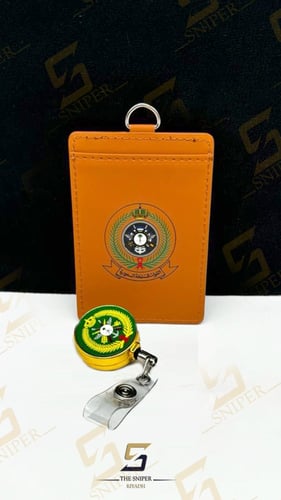 محفظة بطاقة القوات المسلحة بيجي مع تعليقة ذهبي