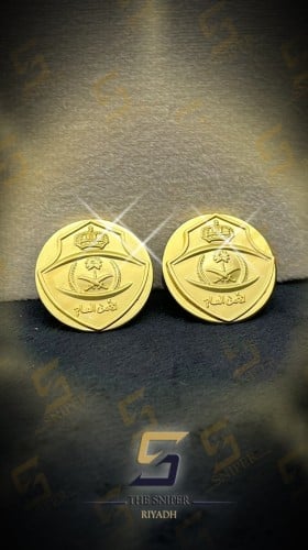 ياقة الأمن العام حديد ذهبي