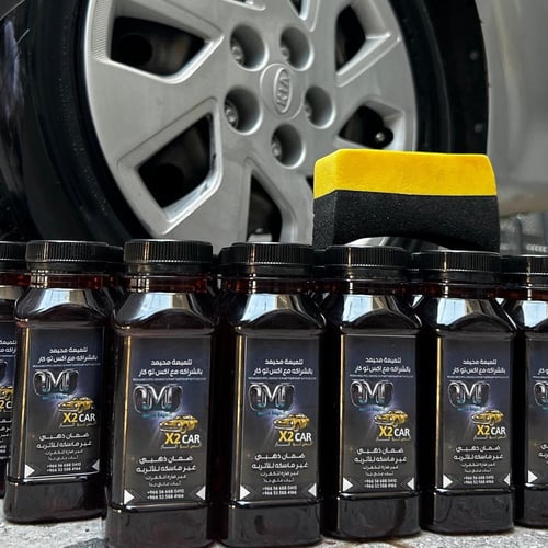 4 علب تلميعه محيمد + اسفنجه