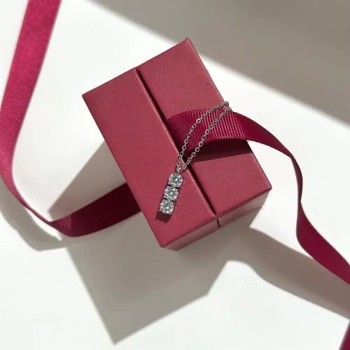 Shine necklace - فضي