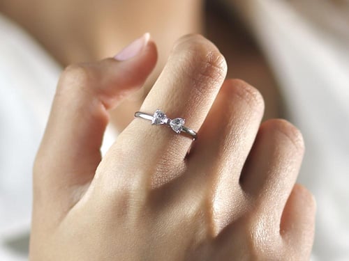 خاتم Juliet - فضي