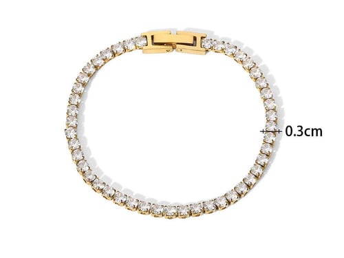 سوارة كلاسيك تنس - ذهبي 3mm