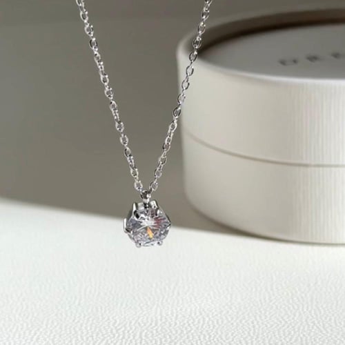 قلادة Hazel - فضي