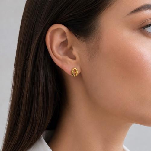 Oval earrings
