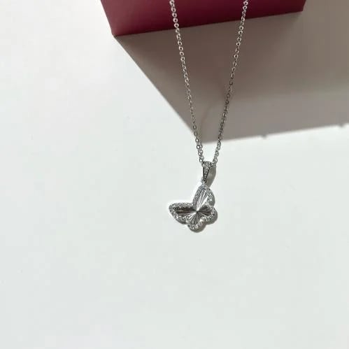Fiona necklace - فضي