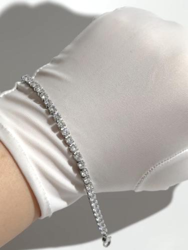 سوارة وهج - تنس فضي 4mm