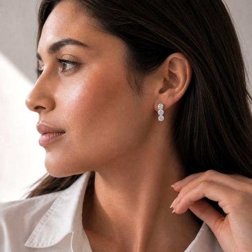 Shine earrings - ذهبي