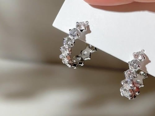 حلق Gaya - فضي