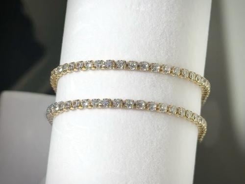 سوارة كلاسيك تنس - ذهبي 3mm