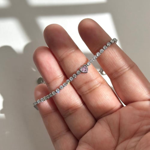 سوارة Nina - قلب وردي