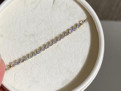 سوارة كلاسيك تنس - ذهبي 3mm