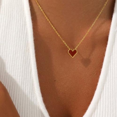 Velvet love necklace