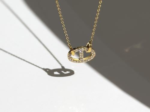 قلادة كريستين - ذهبي