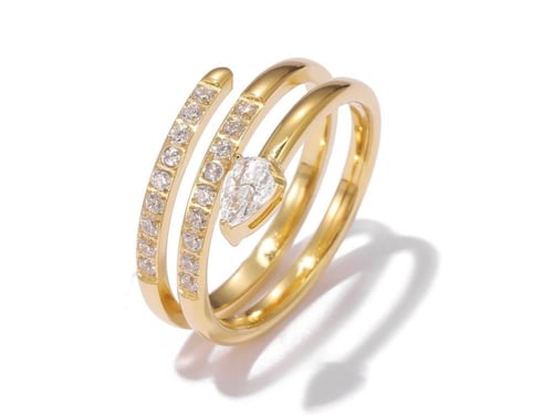 خاتم Lumira - ذهبي