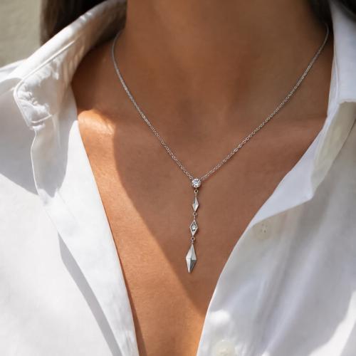 Sofia necklace - فضي