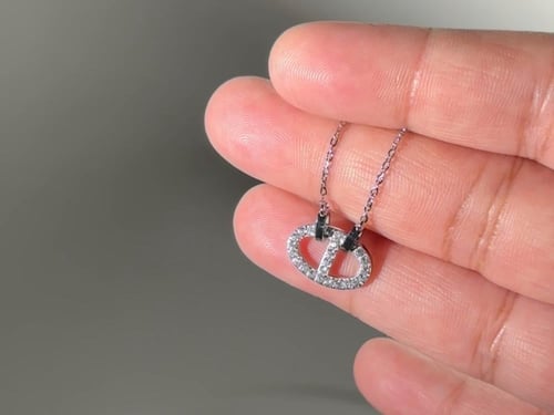 قلادة كريستين - فضي