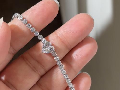 سوارة سيلين - فضي بقلب شفاف