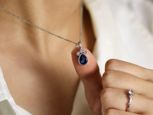 قلادة dreamy - لون فضي