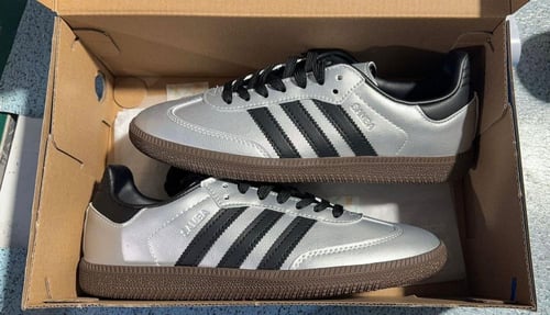 Samba OG "Silver Metallic/Black/Gum" sneakers