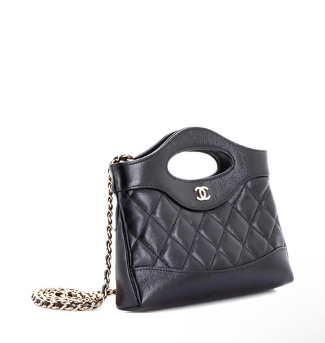 Nano Shiny Aged Calfskin 31 Shopping Bag satchel