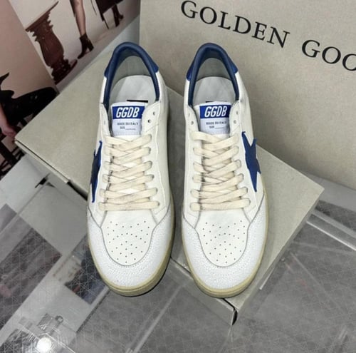 Golden goose Superstar distressed lace-up sneakers