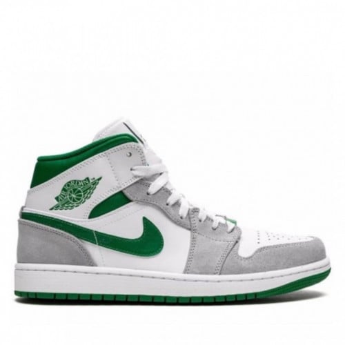 Air Jordan 1 Mid SE GS 'Grey Pine Green