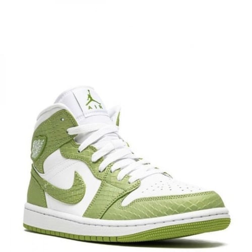 Air jordan 1 mid green python