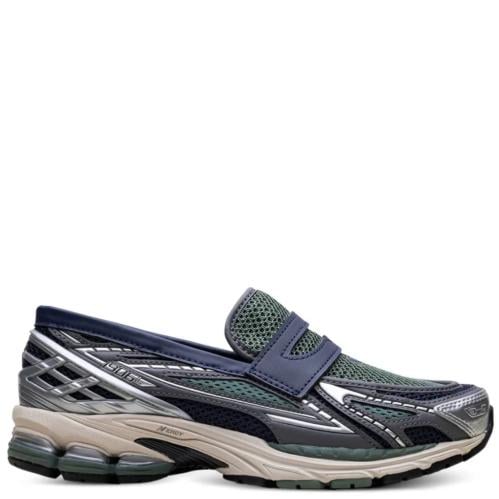 1906L "Silver Metallic/Navy/Dark Juniper" loafers