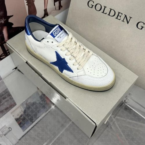 Golden goose Superstar distressed lace-up sneakers
