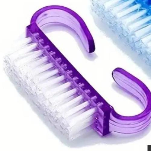 Nail Cleaning Brush Nail Cleaning Brush with Plastic Handle, Nail Accessories for Fingernails and Toenails