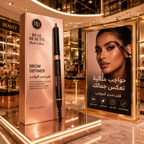 قلم تاتو حواجب براون من ريال بيوتي