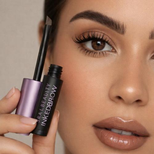 تاتو حواجب بني غامق من ريل بيوتي جل تاتو حواجب قاب...