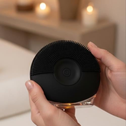 جهاز تدليك الوجه الذكي المصنوع من السيلكون يساعد ع...