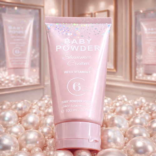 لوشن كريم لامع برائحة بودرة الأطفال يمنح بشرتك نعو...
