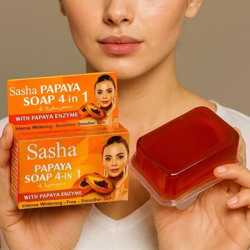 صابونة البابايا التيلندي بشرة مشرقة ناعمة نظيفة رط...