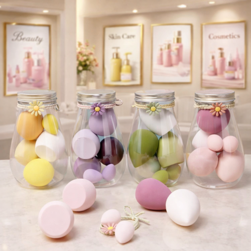 علبة بيوتي بلندر 6 قطع في العلبة لون عشوائي مجموعة...