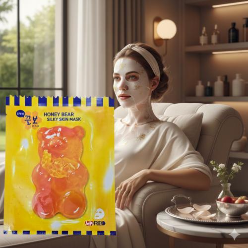 قناع بخلاصة العسل من بنجور قناع وجه علاجي لمقاومة...