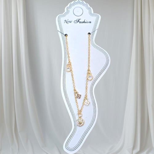 خلخال أنيق و ناعم مرصع بالزركون خلخال رفيع مصنوع م...