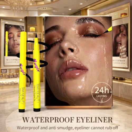 ايلاينر اسود ضد الماء من ريال بيوتي قلم تحديد عيون...