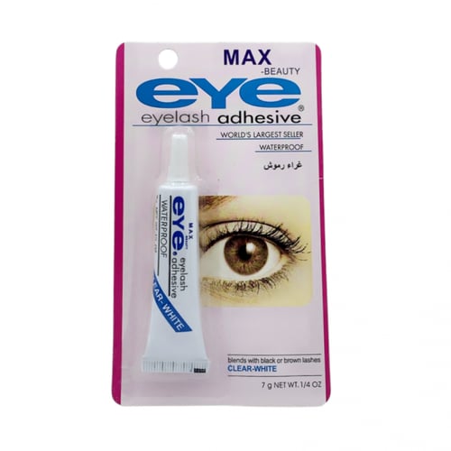 غراء رموش ابيض من ماكس بيوتي 【تثبيت قوي للغاية لمد...