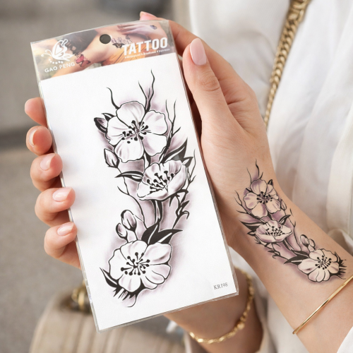 تاتو جسم ايموم تاتو مؤقت واقعي للنساء نمط انيق، تا...