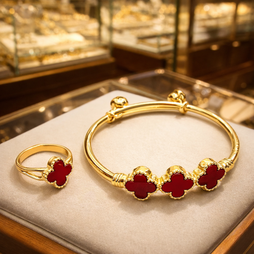 اسوارة بناتية مع الخاتم سوار أنيق و ناعم اسوارة رف...