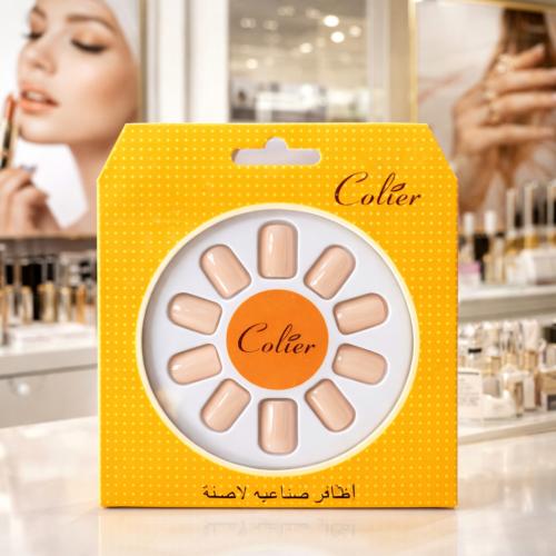 اظافرلون بيج لاصقة بغراء ذاتي منه فيه أظافر فرنسية...