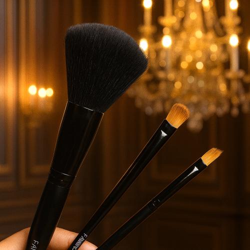 3 فرش مكياج حجم كبير مثالية لوضع ومزج وتلوين المنت...