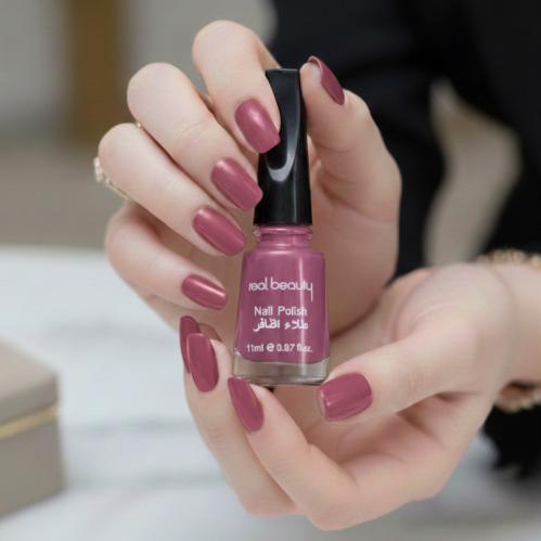 مناكير ريل بيوتي رقم 50 الرخامية إنه طلاء أظافر سر...