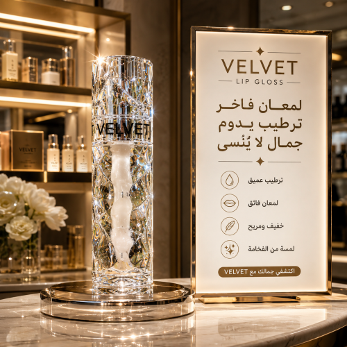 قلوس VELVET الفاخر امنحي شفتيك لمعة زجاجية ساحرة و...