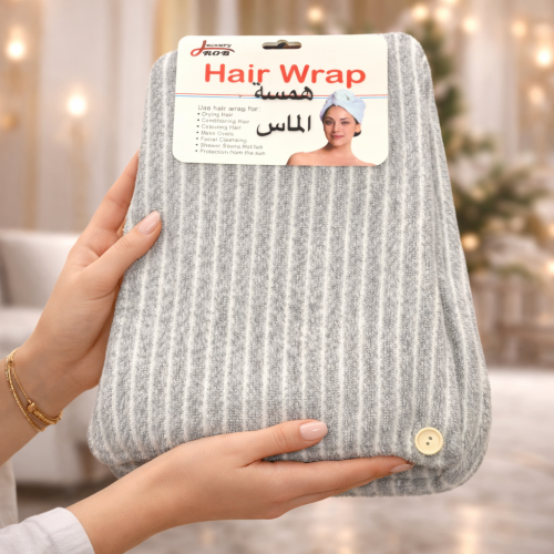 منشفة شعر ناعمة ومضادة للتجعد راس فائقة الامتصاص ل...